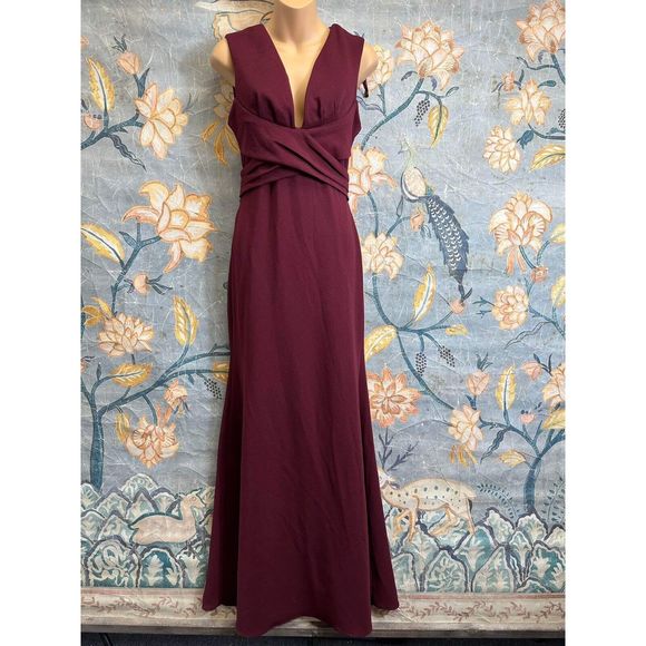 BHLDN Burgundy Maxi Dress - Picture 5 of 7